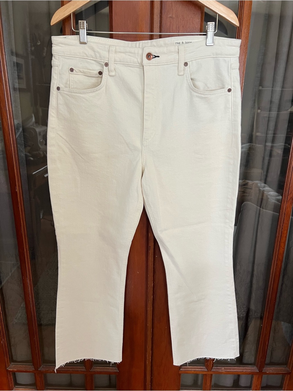 RAG & BONE NINA HIGH RISE JEANS NATURAL ECRU NWT